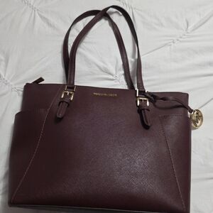 Michael Kors Burgundy Tote Bag